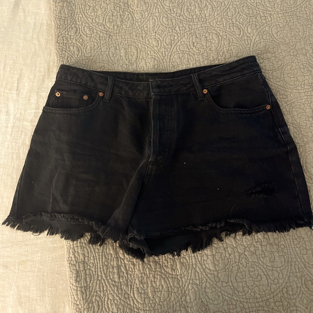 House of Harlow 1960 black denim shorts size 30